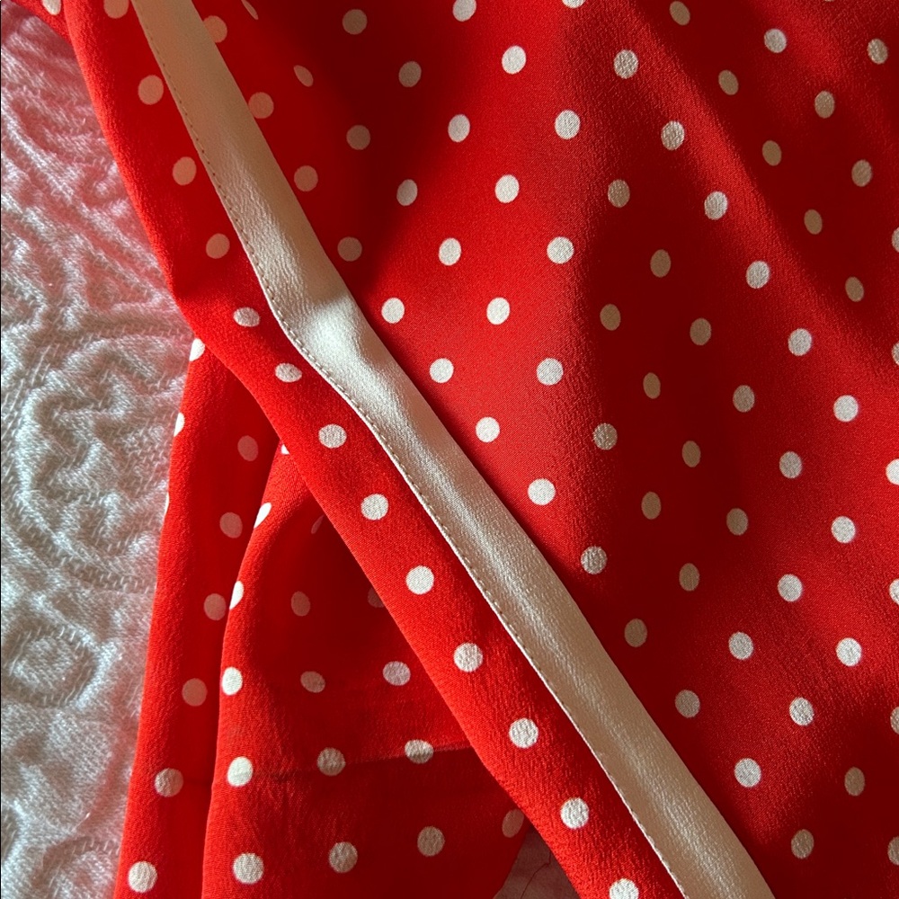 Zimmermann Red & white Polka Dot pants size 0. Wrap Top size 1 sold separately - Picture 12 of 16